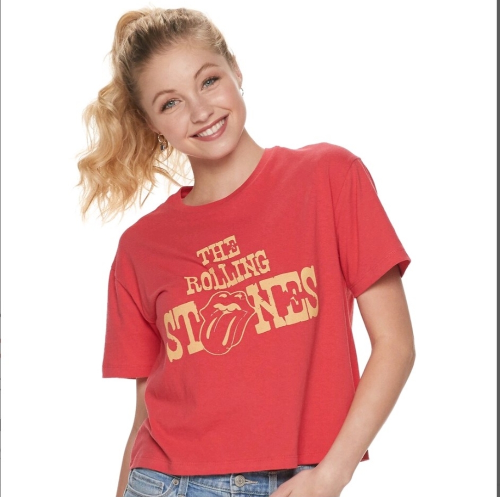 NWT Rolling Stones cropped T-shirt